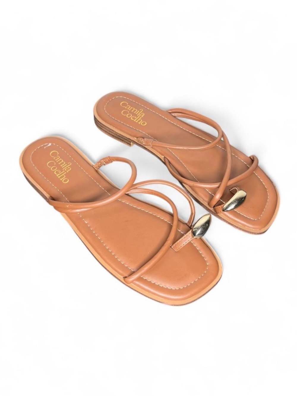 Camila Coelho Venue Strappy Toe Ring Flat Sandal Size 8